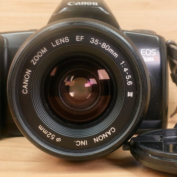 Canon EOS Rebel X Film SLR Camera , with Canon 35-80mm Lens, Made in Taiwan - Picture 3 of 9